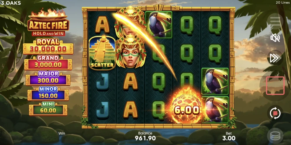 Aztec Fire: Hold and Win