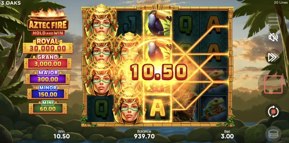 Aztec Fire: Hold and Win Slot