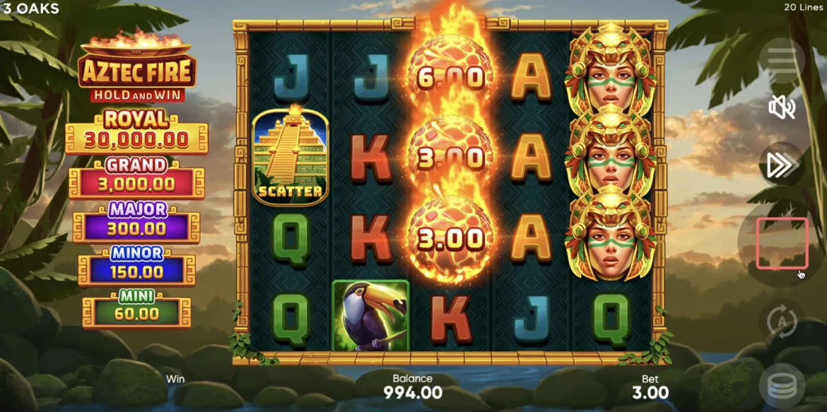 Aztec Fire: Hold and Win
